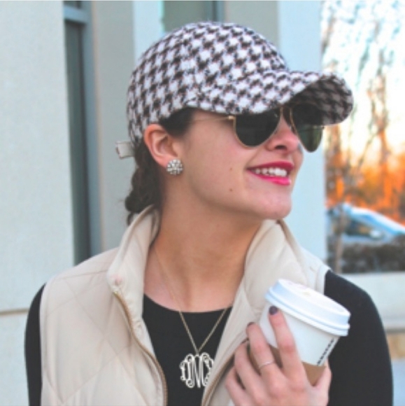 J. Crew Tweed Houndstooth Baseball Cap - Picture 6 of 6